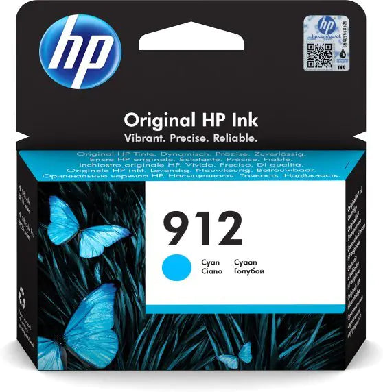 Cartouche d'encre HP 912 Originale — Cyan Rendement Standard