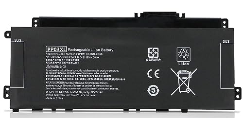 Batterie HP PP03XL 39.27Wh Li-Polymer 11.55V 3400mAh — Pavilion 13-BB