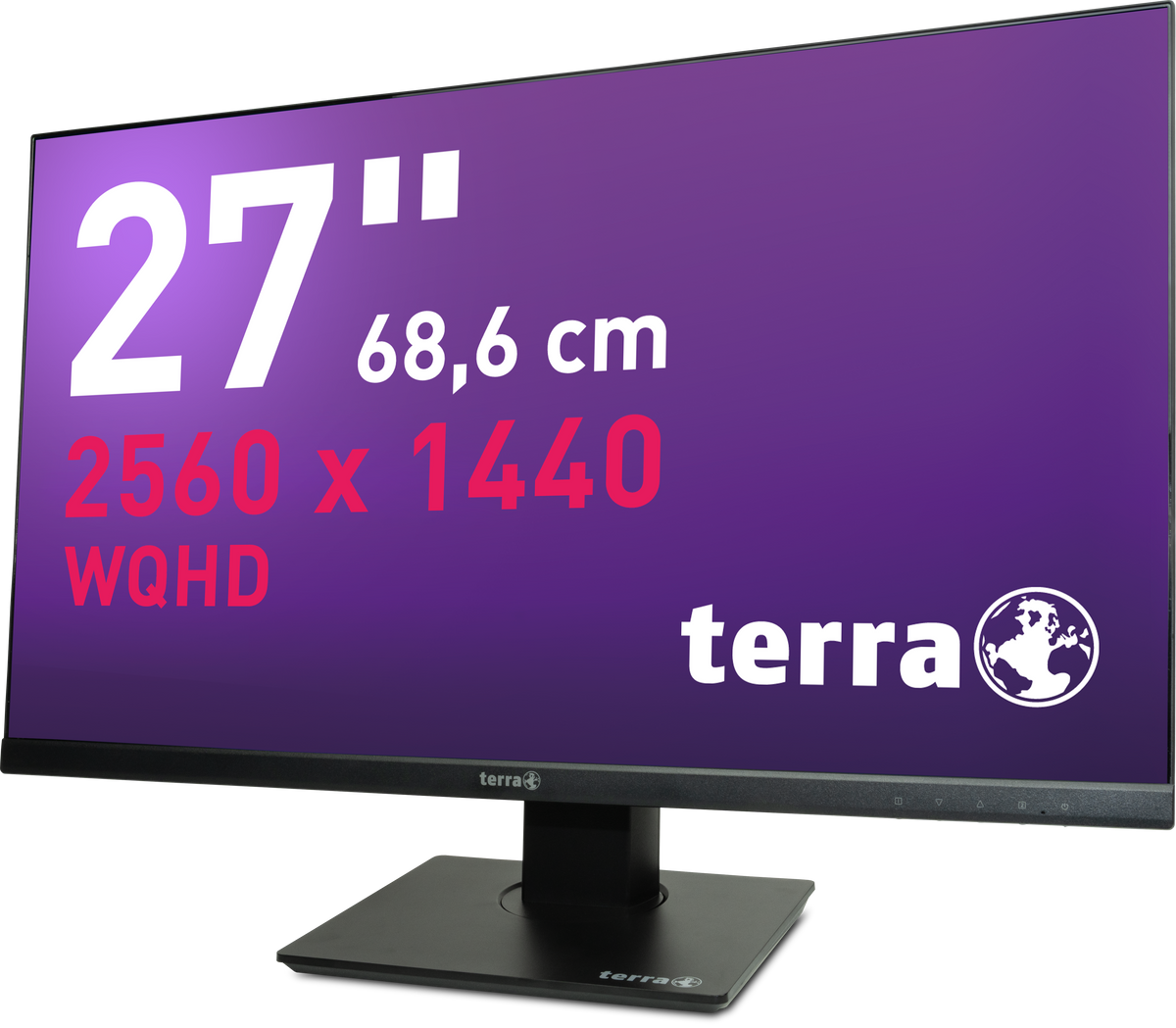 Moniteur TERRA LCD/LED 2772W PV — 27" IPS WQHD 2560x1440, 75Hz, USB-C — Garantie 3 ans