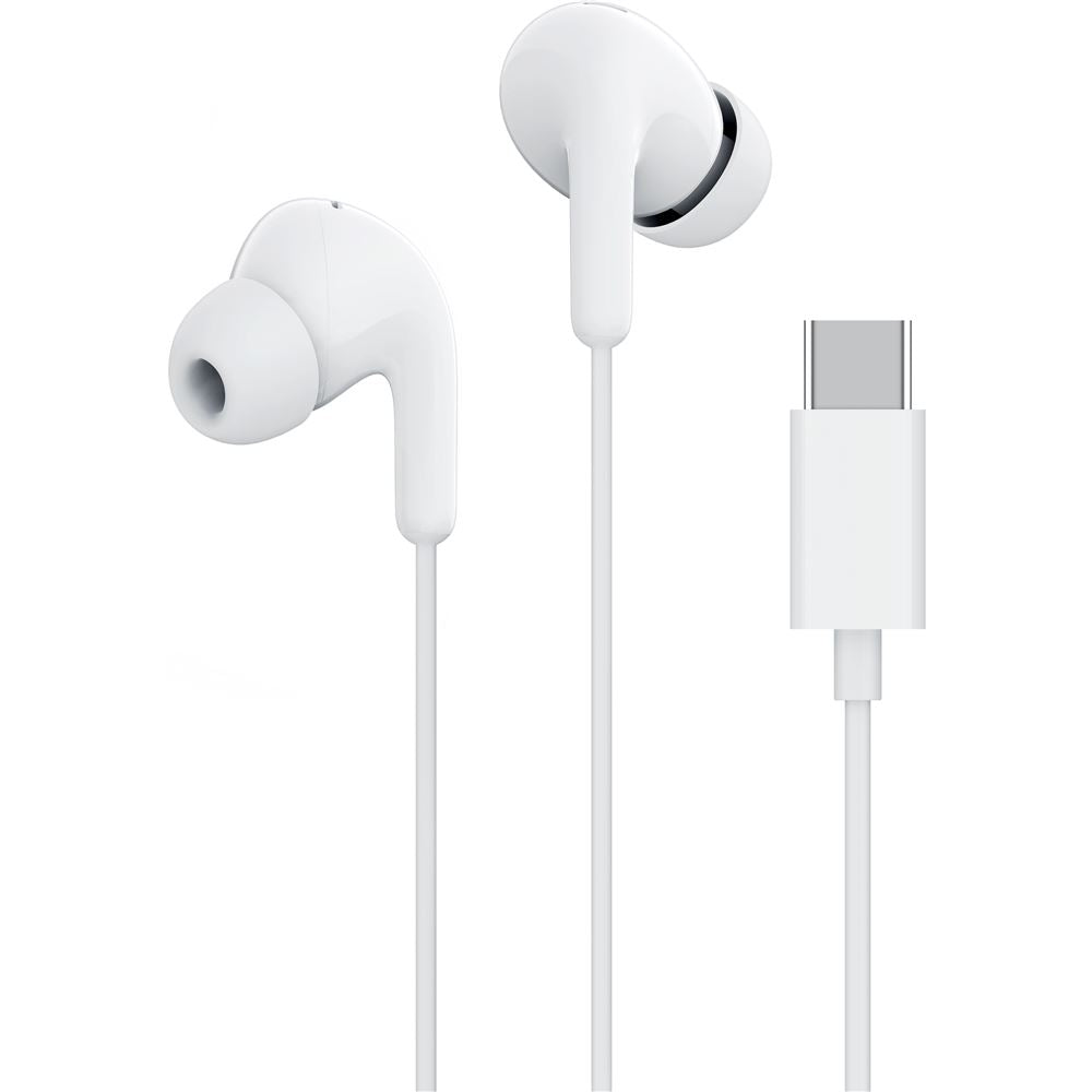 Écouteurs Xiaomi Mi Dual Driver USB-C - Microphone Intégré - Résistance IPX4 - Contrôle en Câble - Couleur Blanche