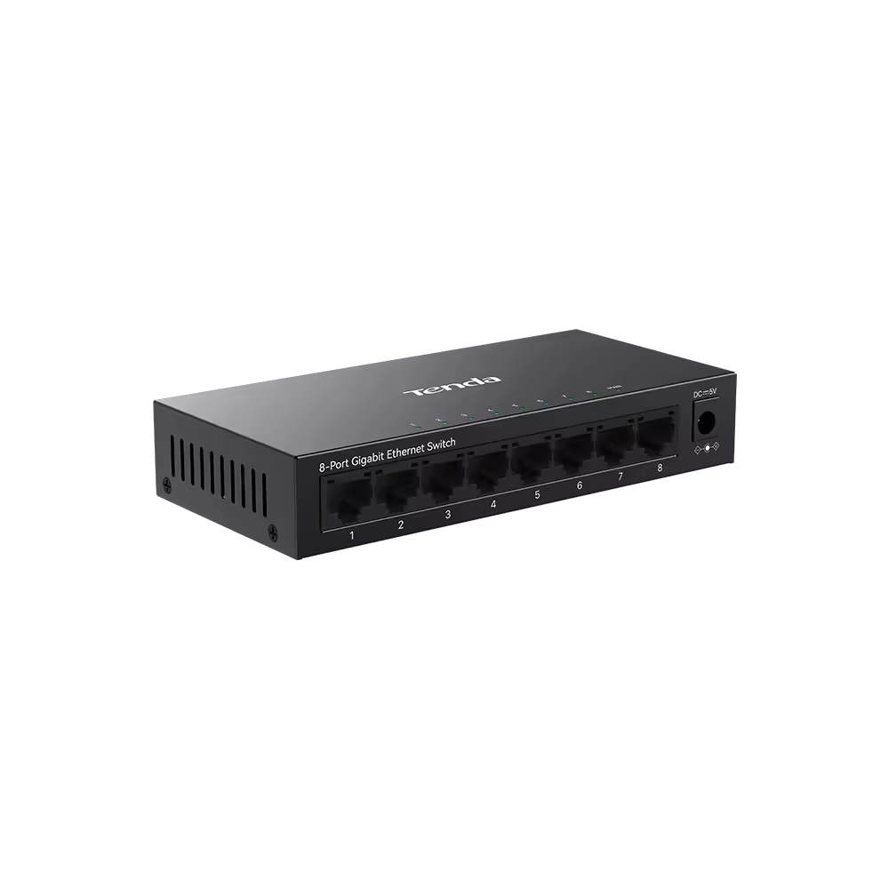 Commutateur réseau Tenda SG108M non administrable Gigabit Ethernet (10/100/1000) Noir