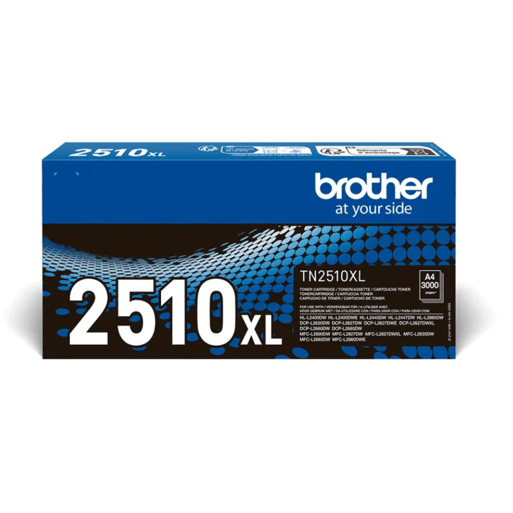 Toner Noir Haute Capacité Brother TN2510XL — 3 000 pages