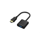 Adaptateur HDMI Mâle vers VGA et HDMI Femelles avec Prise Audio 3.5mm sans blister