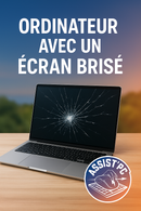Remplacement d'écran d'ordinateur — Prestation ASSIST'PC