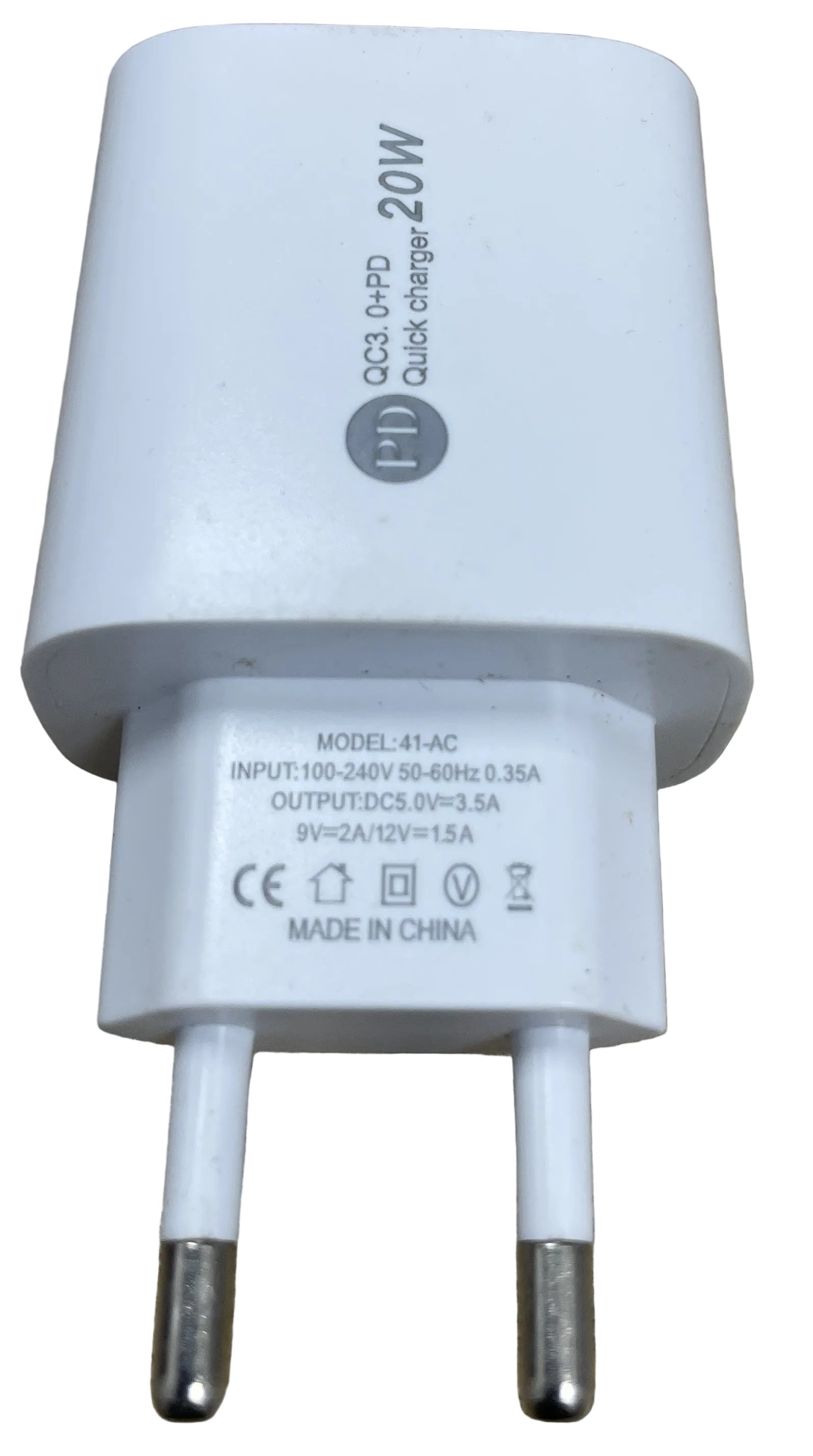 Prise Secteur USB + USB-C Fast Charge 20W — Universelle — Garantie 1 an