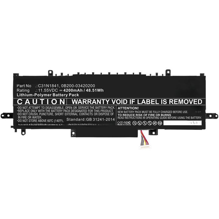 Batterie Asus C31N1841 50Wh 11,55V Li-Pol — ZenBook UX434F / UX334 / UX334FL — Neuve