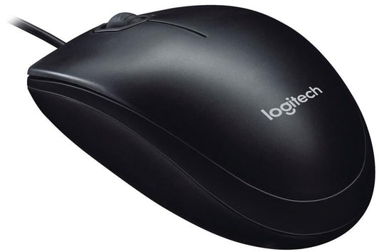 Souris Optique B100- Ambidextre Filaire USB-A Noire