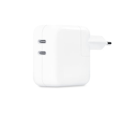Adaptateur Secteur Double Port USB-C 35W d'origine Apple — MW2K3ZM/A — Blanc