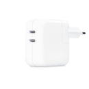 Adaptateur Secteur Double Port USB-C 35W d'origine Apple — MW2K3ZM/A — Blanc
