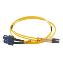 Jarretière optique duplex LC/SC-APC OS2 9/125 µm 2 m — Neuve