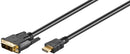 Cable Goobay Dvi-d/hdmi, Hdmi Vers Dvi-d Plaque Or, 2 M