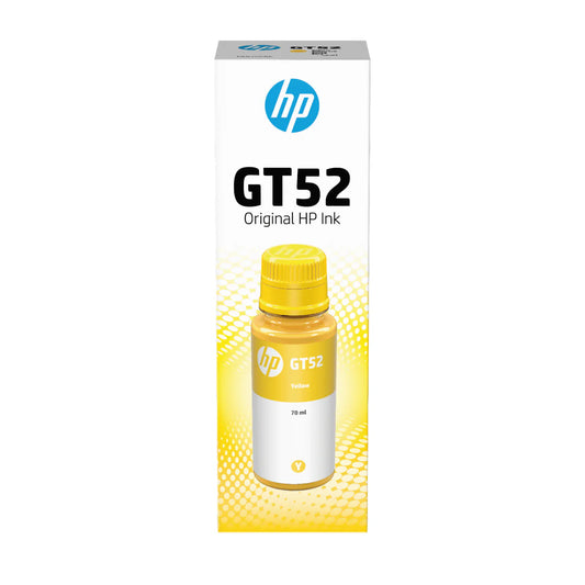Bouteille d'encre GT52 pour HP Smart Tank, 70 ml, 8000 pages, Jaune