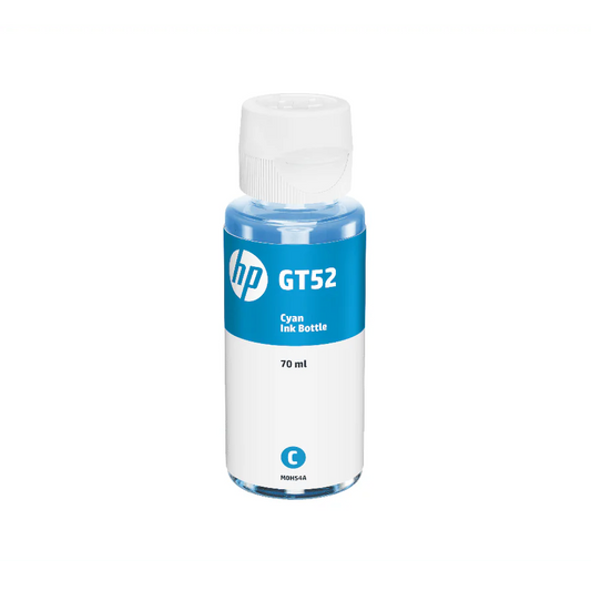 Bouteille d'encre GT52 pour HP Smart Tank, 70 ml, 8000 pages, Cyan