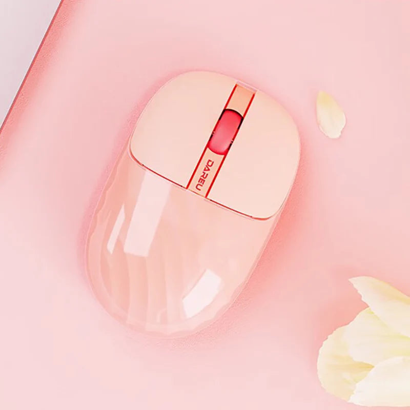 Souris Bluetooth/filaire DAREU (LM135) (Rose)