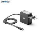 Chargeur PC Portable CONNECT 65W, USB-C, Noir — MC-CP65WC01 — Garantie 3 mois