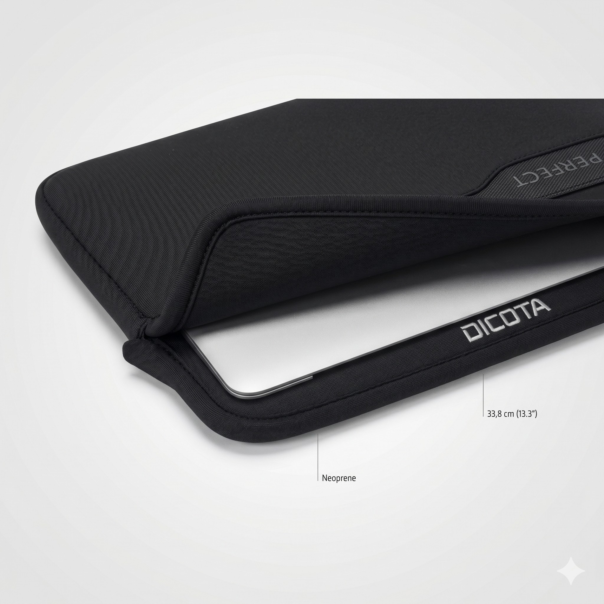 DICOTA PERFECT 33,8 cm (13.3") Housse Noir