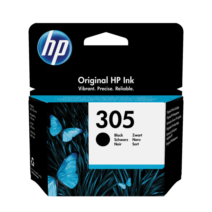 Cartouche Jet d'encre HP 305 - Noire - 3YM61AE 120 Pages
