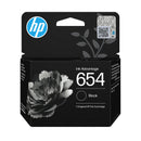 Cartouche d'encre Noire HP 654 authentique — 400 pages