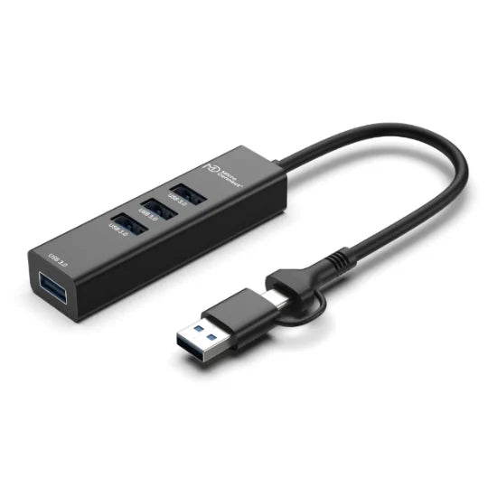 Hub 4 Ports USB 3.0 — Connecteurs USB-C & USB-A — 5 Gbps — 0,15 m