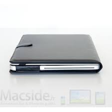 Etui MacBook Pro 13'' Simili cuir grainé noir