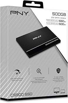 PNY CS900 — Disque SSD SATA 2.5'' (500 Go / 1 To / 2 To)