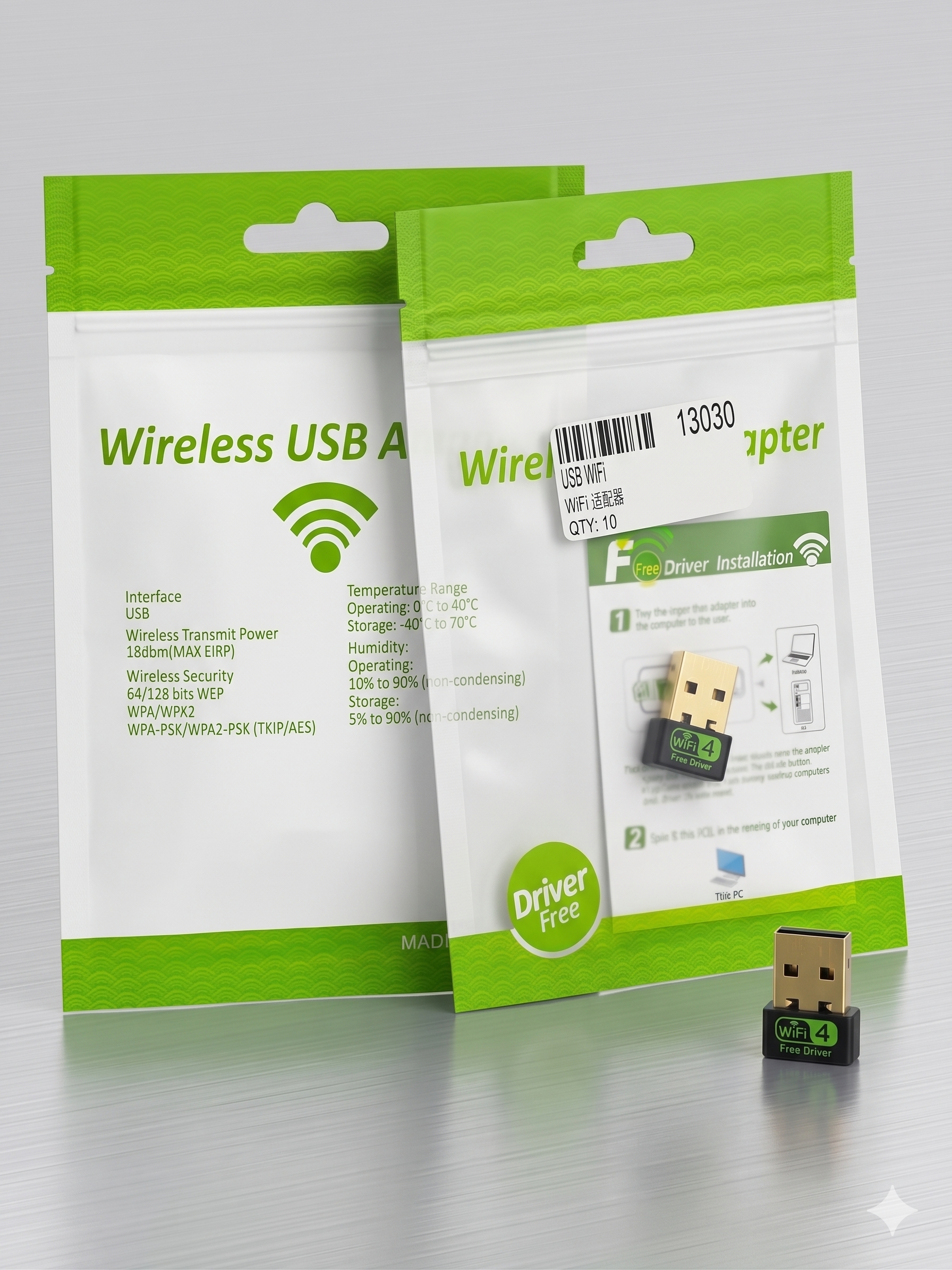 Mini adaptateur WiFi USB 150Mbps sans fil