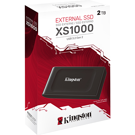 Kingston XS1000 SSD Externe 2 To — USB 3.2 Gen 2